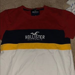 Red, White, Blue and Yellow Hollister tee